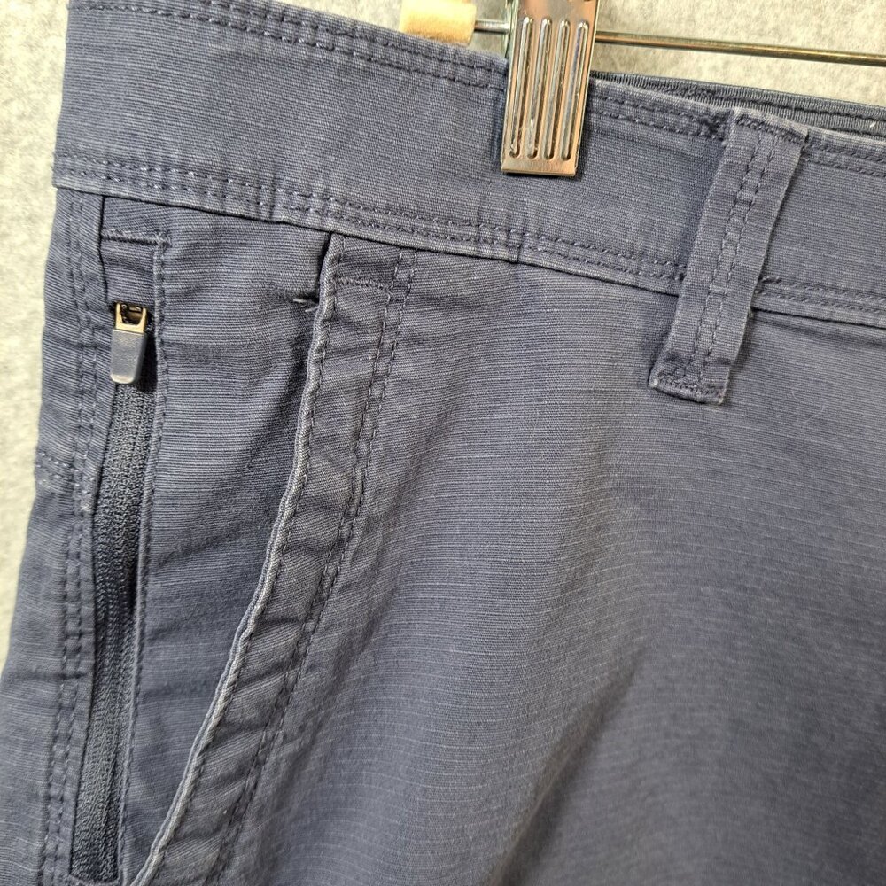 Weatherproof Shorts Mens 40-42"x9.5" Navy Blue Cotton Blend Cargo Stretch Hiking - Picture 10 of 11